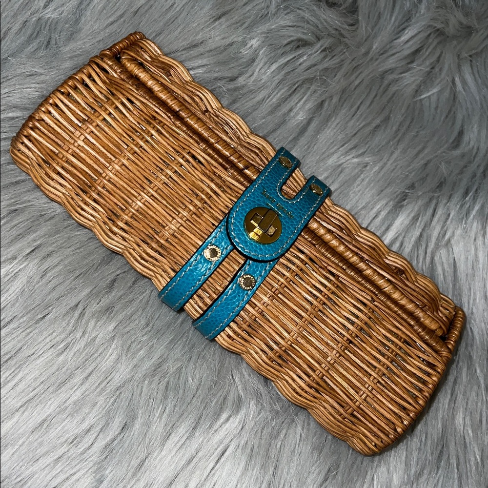 Kate Spade Wicker and Leather Clutch - Picture 11 of 15